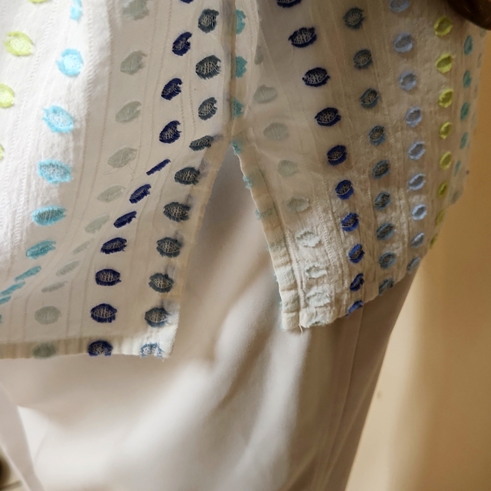 Alfred Dunner Multicolor Patterned Button Down Sh… - image 5